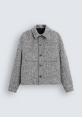 Textured Bouclé Jacket Black & White